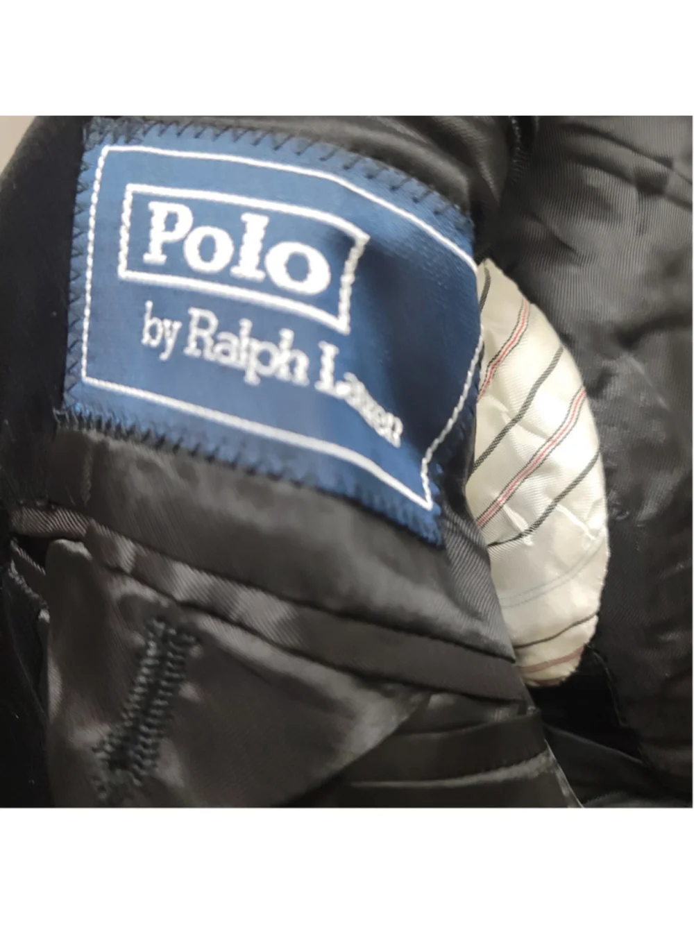 Polo Ralph Lauren Boys 3-Button Black Side-Vent Velvet Blazer Made In Italy 10